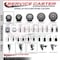 Service Caster 3'' Gray Poly Swivel 1-1/4'' Expanding Stem Caster with Brake SCC-EX20S314-PPUB-TLB-114 - alternate 3